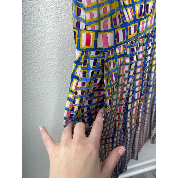Plenty by Tracy Reese Dress Women's Size 12 Multicolor Geometric Tank Dress - Picture 4 of 5